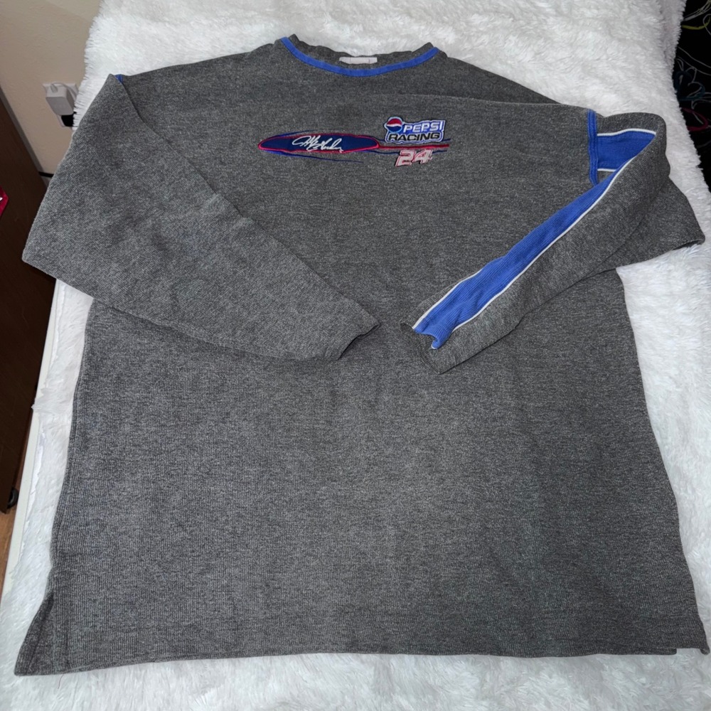 Vintage Chase Authentics Jeff Gordon Pepsi Racing NASCAR sweater crew neck
